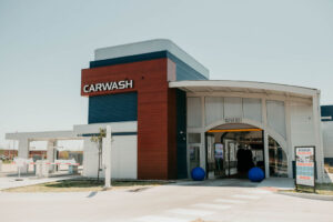 Best Car Wash in Columbus, Indiana. This is the entrance to the car wash. We have free vacuums, free mat cleaner, free window cleaner, and free towels.